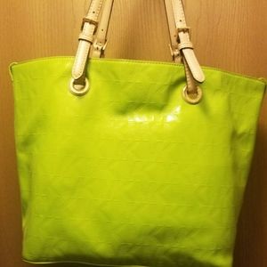 Michael Kors Lime Green Tote Purse